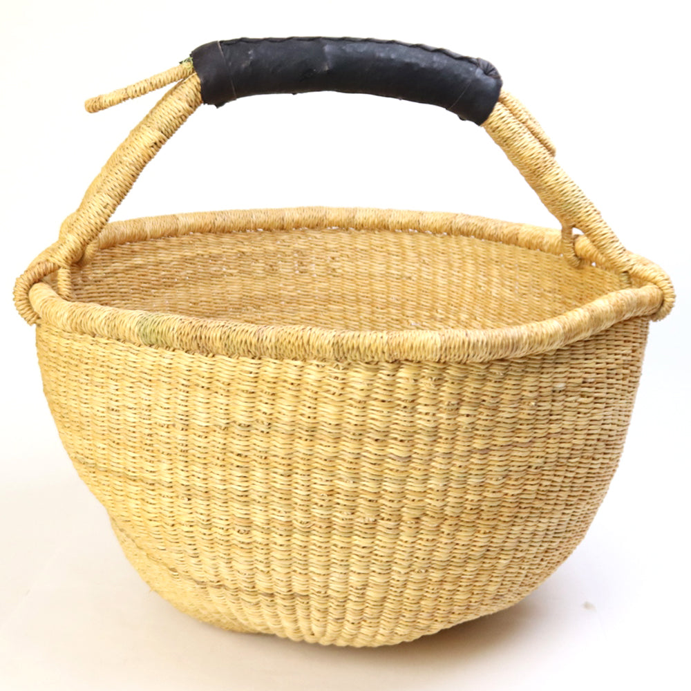 ブルキナバスケット ブルキナバスケット 無地 黒革 | マンゴロベ