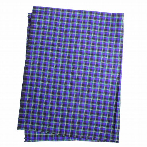 マサイシュカ(ブランケット) ブルーチェック マサイ布 ブランケット マサイクロス マサイシュカ 毛布 スロー チェック ブロック | カンガ屋  katikati（カティカティ）｜アフリカ布「カンガ」専門店