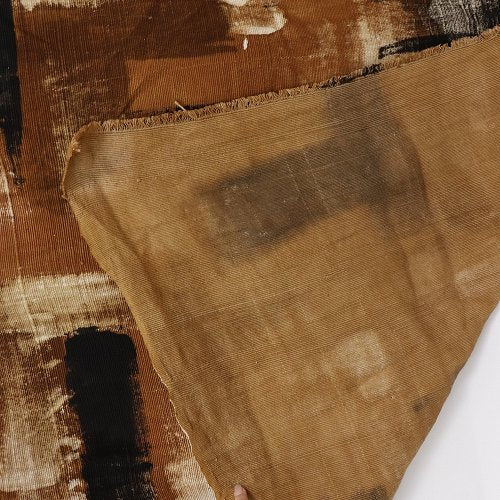 マリ共和国 ヌドモ工房の手描き泥染めブランケット 大 120cm x 200cm 13