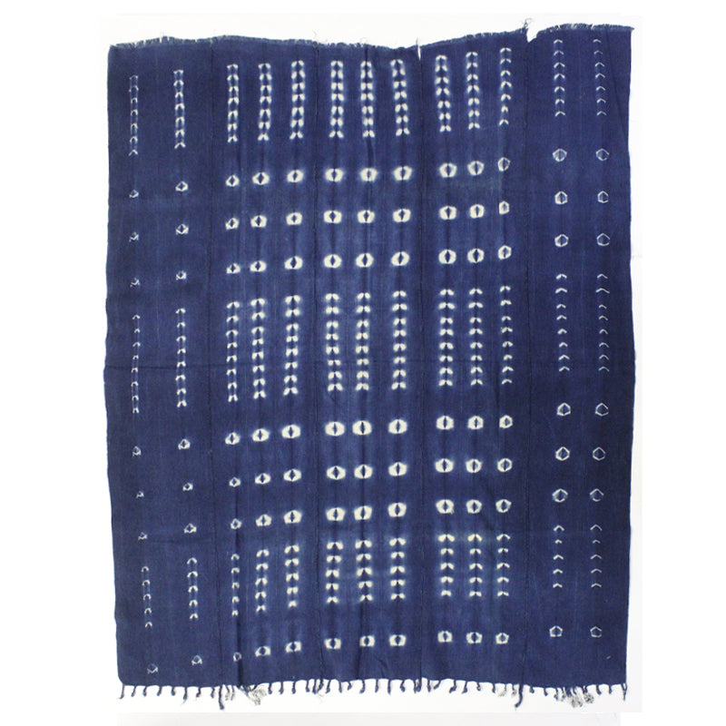 藍染中型木綿古布襤褸ボロ チ-22値下げ - 生地/糸