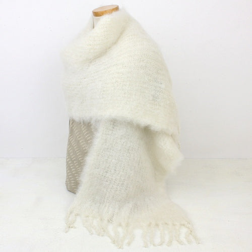 モヘア ストール 35x160 エクリュ【La Mohair】 | マンゴロベ