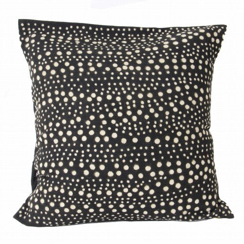 クッションカバー 45x45 泥染/草木染/藍染 mud bubble | マンゴロベ