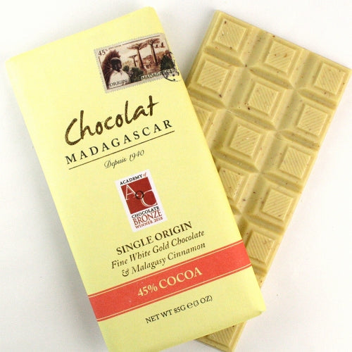 ホワイトゴールドチョコレート45% マダガスカルシナモン