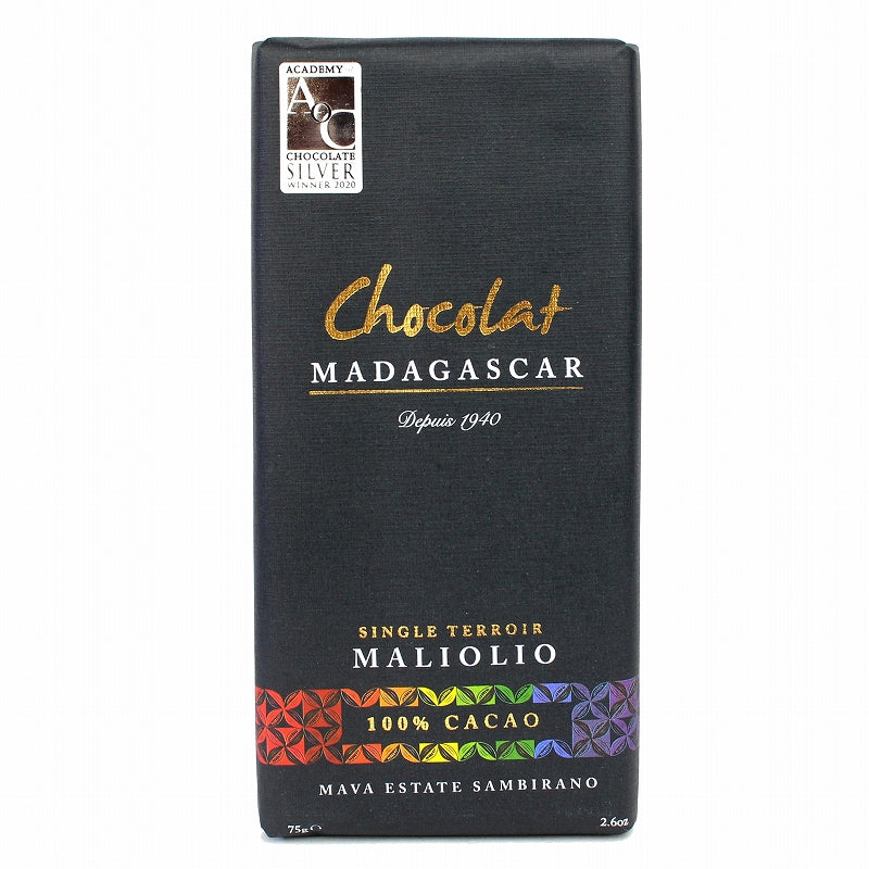 ダークチョコレート100% MAVA/Maliolio(マリオリオ)農園