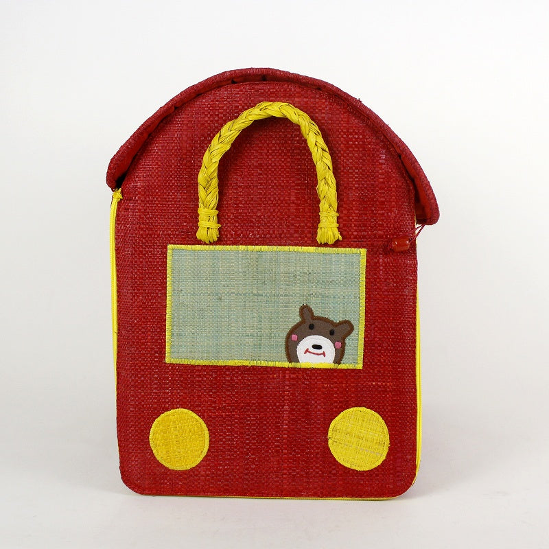 ラフィアラバンおもちゃ箱 折りたたみ 小 バス | マンゴロベ