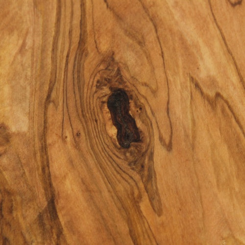オリーブの木　持ち手付ラウンド型まな板　33cm