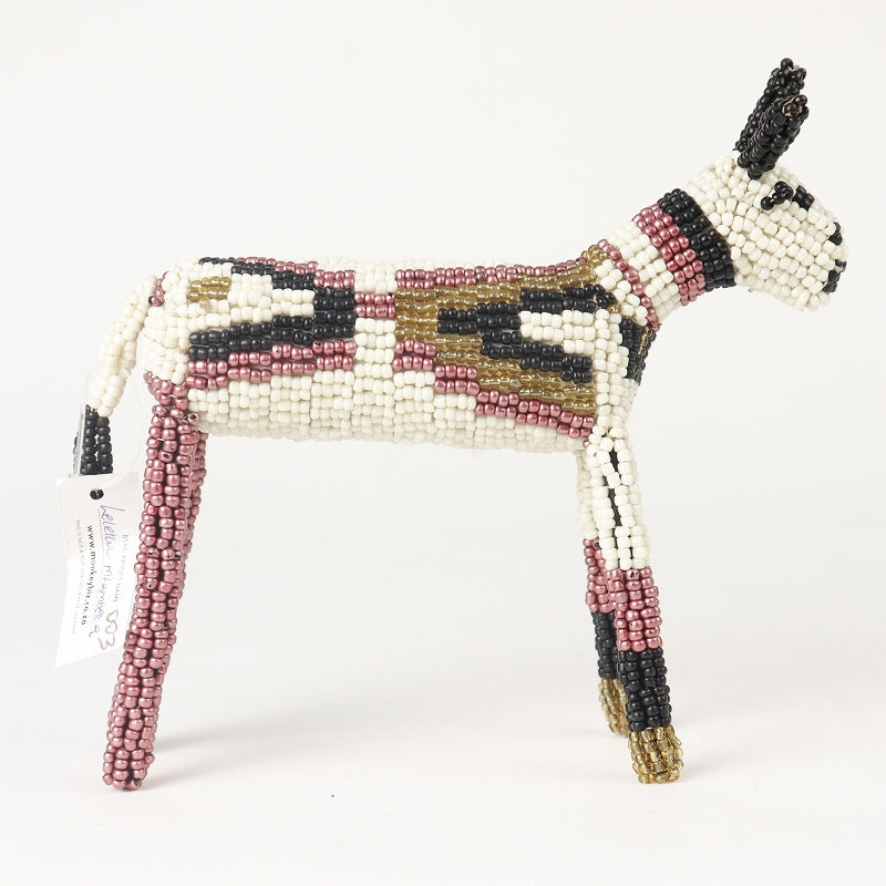 アフリカンハンドメイド ビーズ動物オブジェ 4点セット アフリカンハンドメイド ビーズ動物オブジェ 4点セット アート