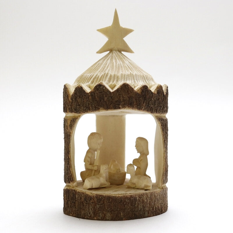 ナチュラルウッド キリスト生誕置物 brown×natural クリッペ おうち