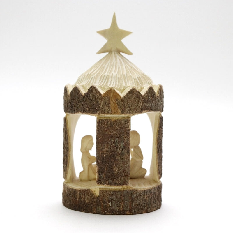 ナチュラルウッド キリスト生誕置物 brown×natural クリッペ おうち