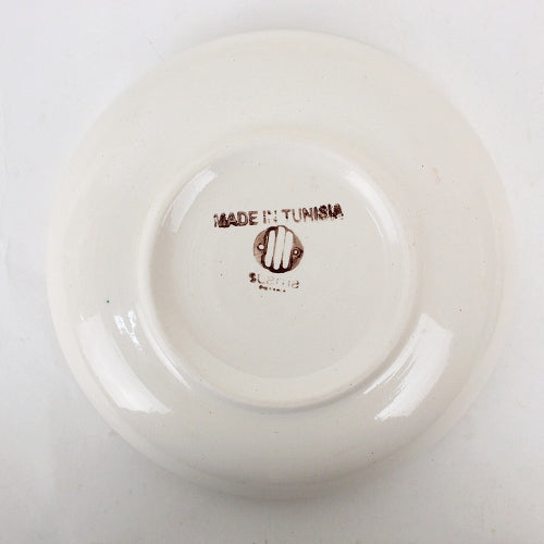 スラマ チュニジア製陶器 浅皿円形 20cm 赤