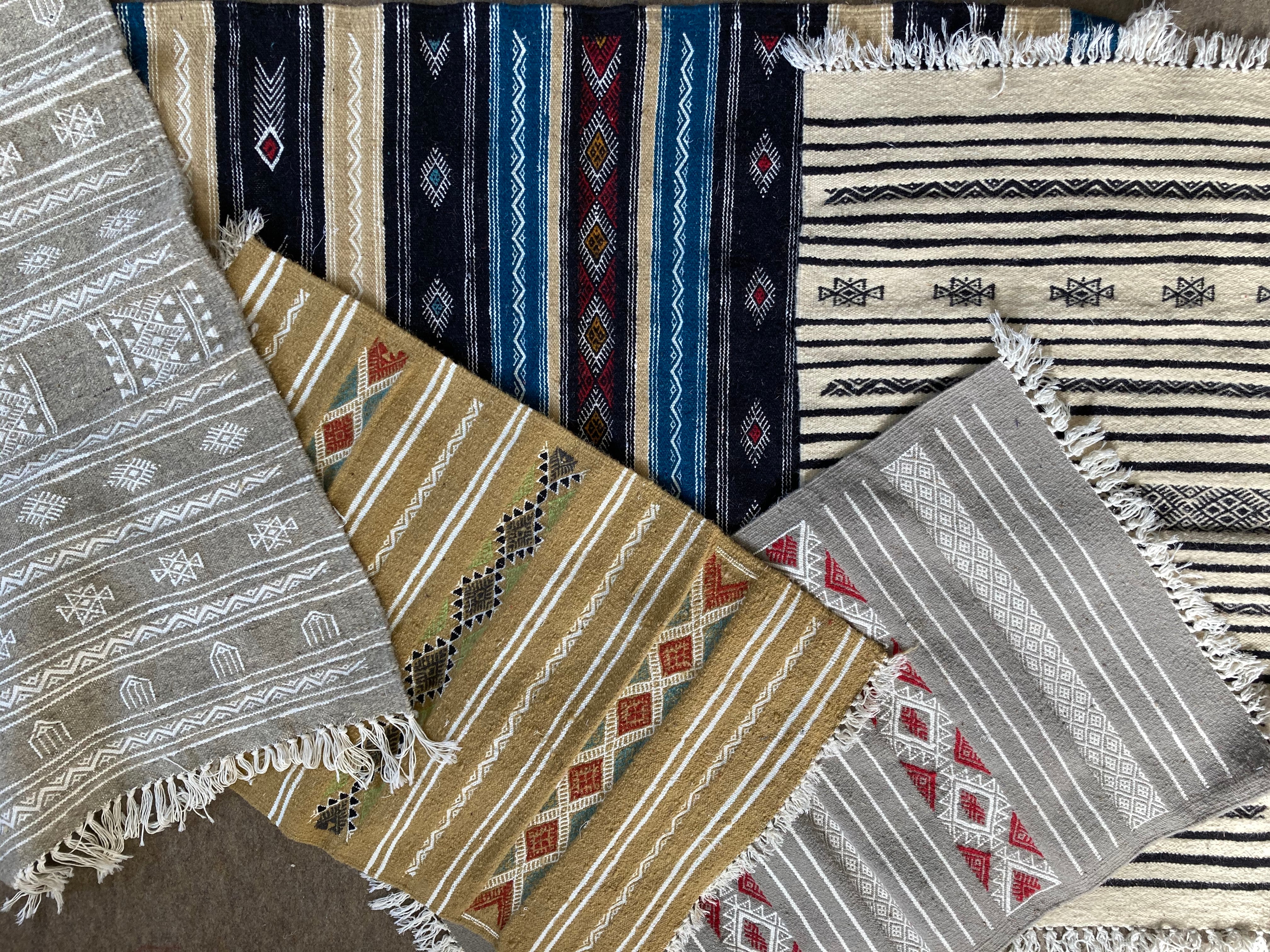 【新品/一点物】モロッコのベルベルラグ 114×56　No. 7 新品/一点物】モロッコのベルベルラグ 114×56 No. 7 新品/一点物