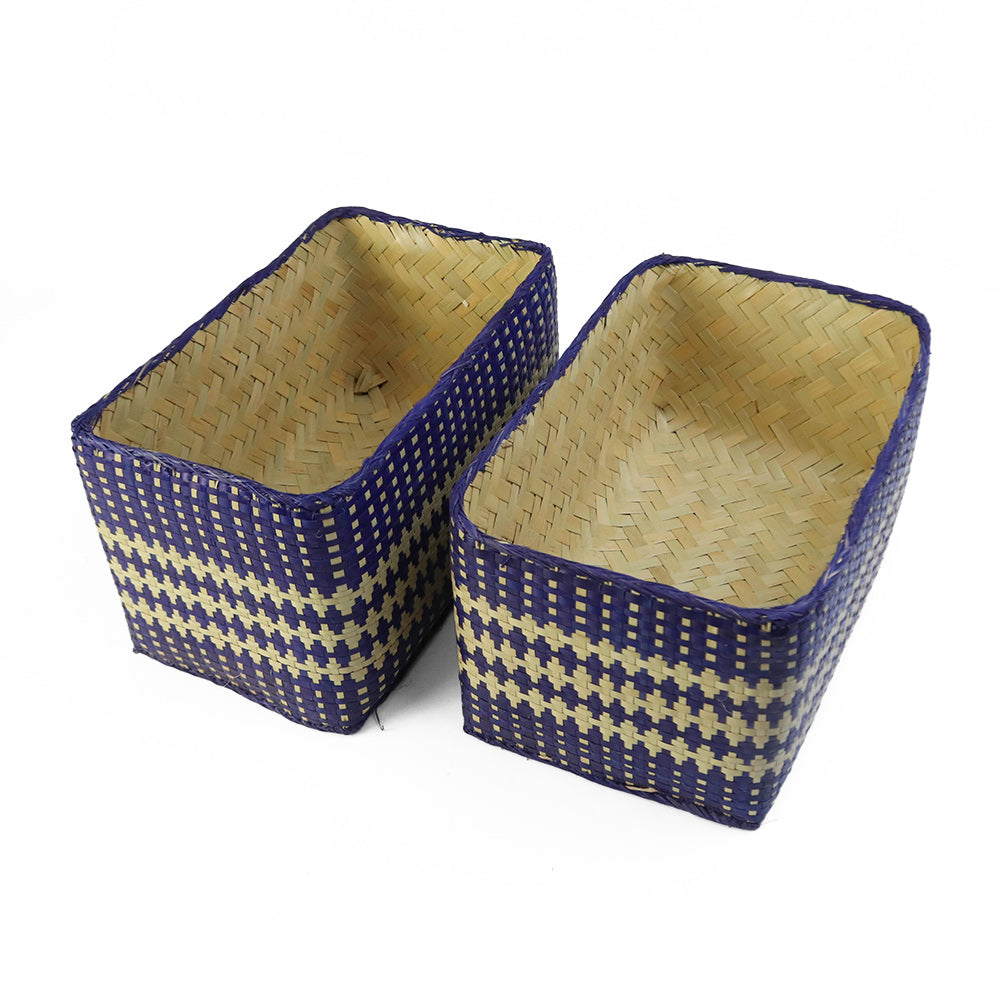 チヒ カラフル長方形箱 蓋付 M 2519