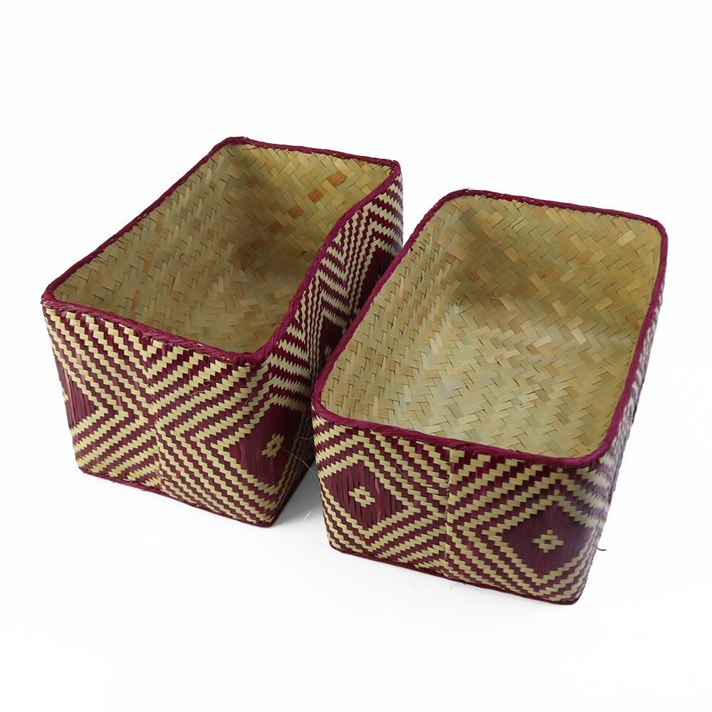 チヒ カラフル長方形箱 蓋付 M 2520