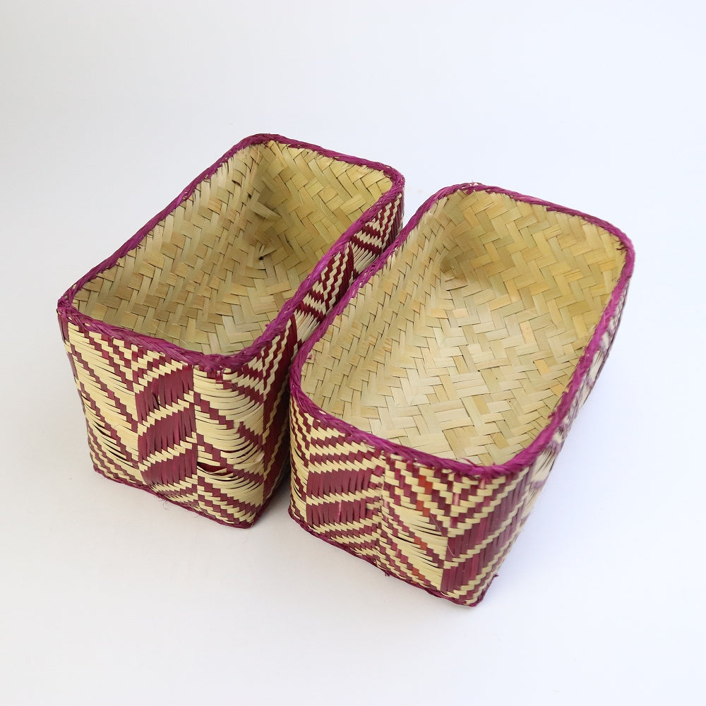 チヒ カラフル長方形箱 蓋付 S 2607