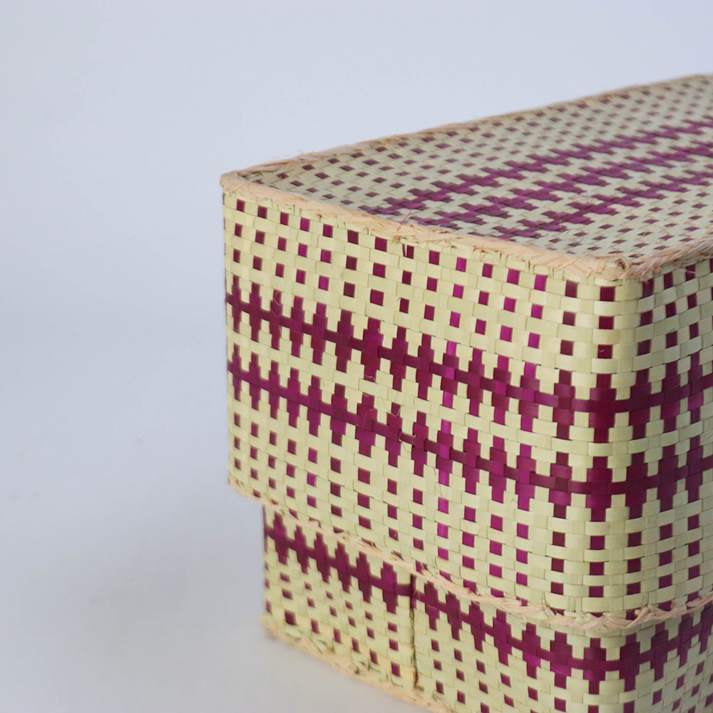 チヒ カラフル長方形箱 蓋付 M 2619