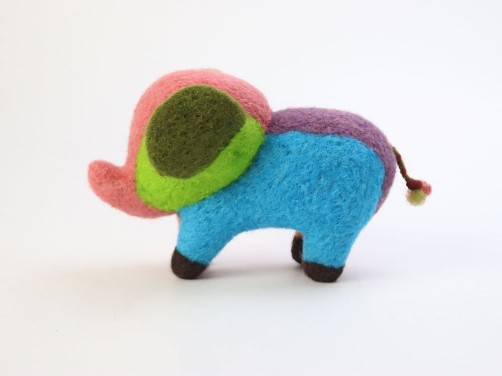 マトマイニ フェルト動物 S マルチカラー ゾウ