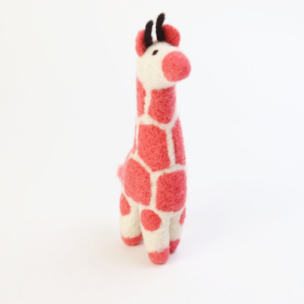 マトマイニ フェルト動物 S ピンク キリン
