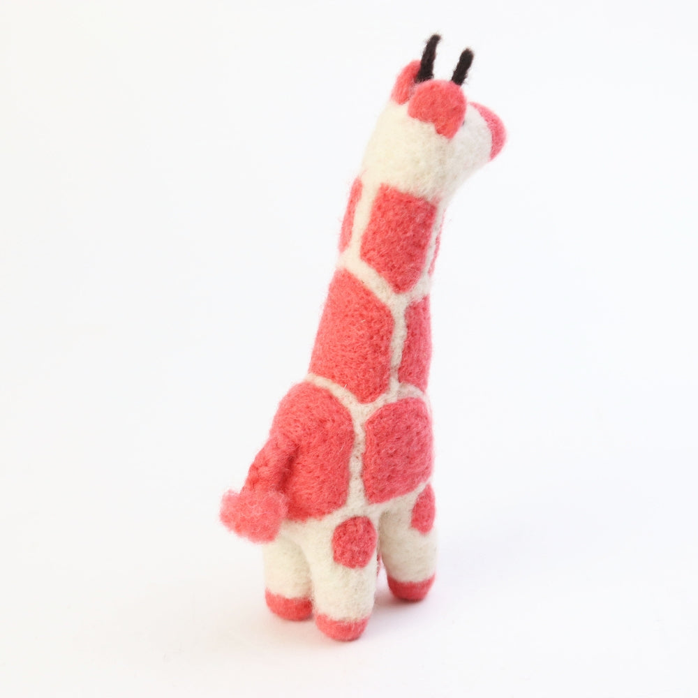 マトマイニ フェルト動物 S ピンク キリン