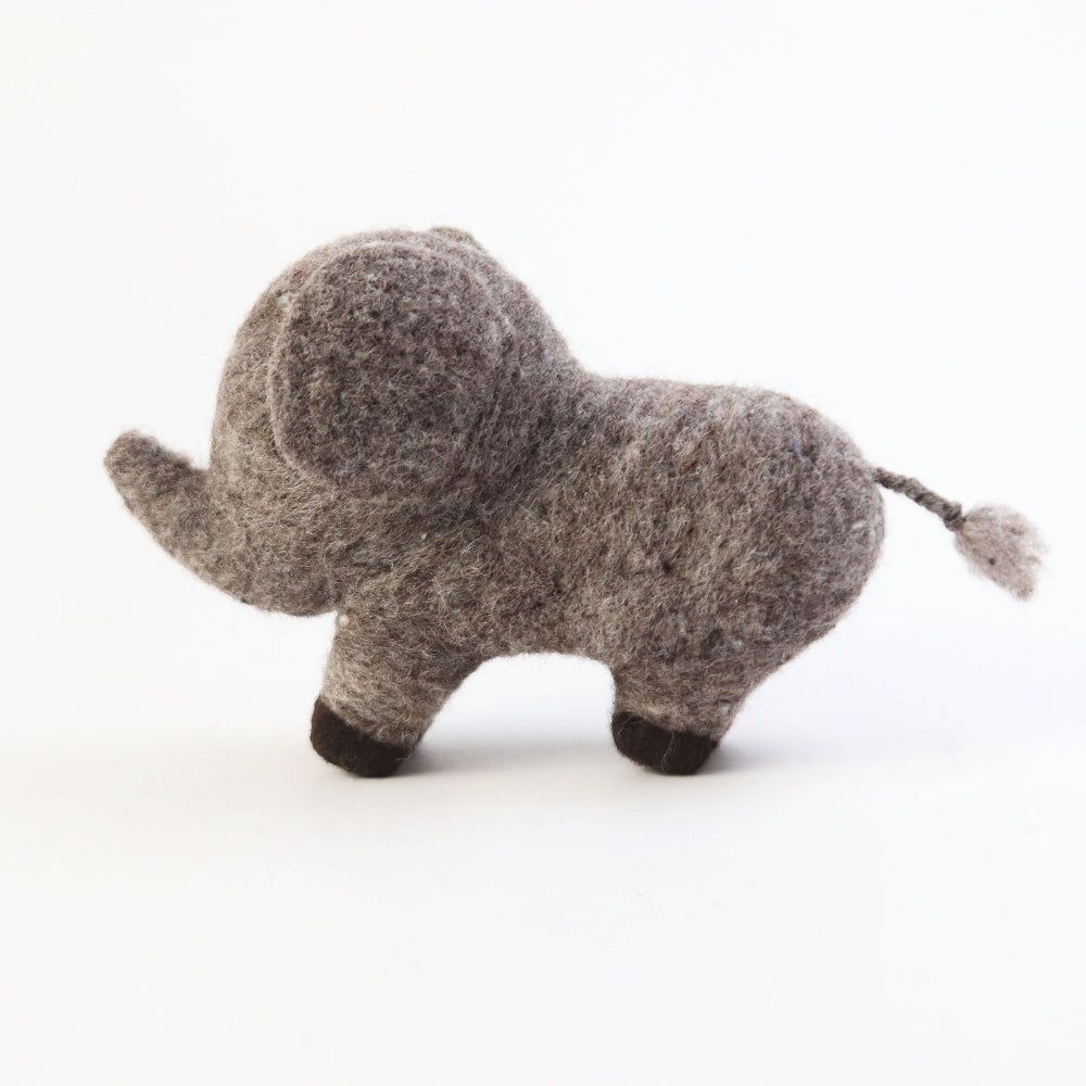 マトマイニ フェルト動物 S ナチュラル ゾウ