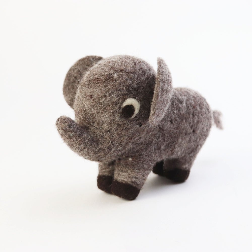 マトマイニ フェルト動物 S ナチュラル ゾウ