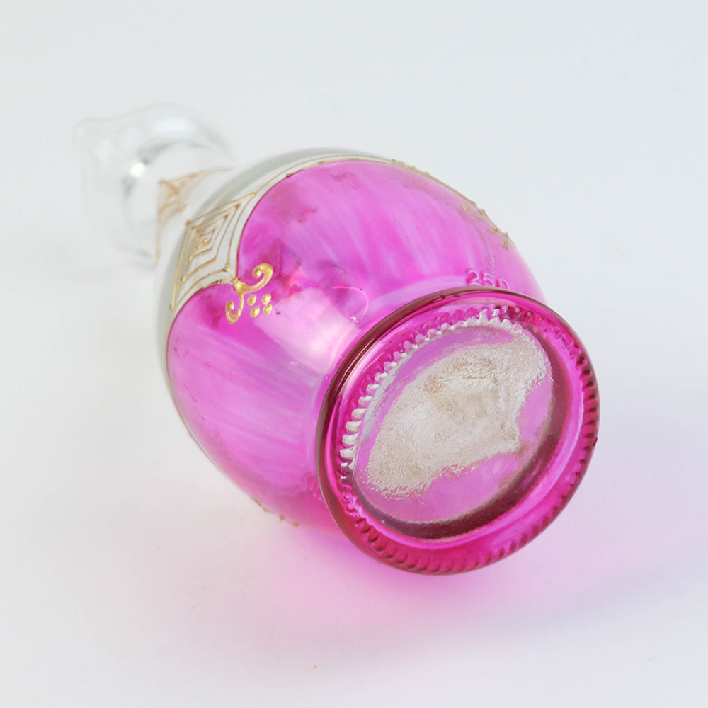 モロッコ手描き一輪挿し ゴールド ピンク