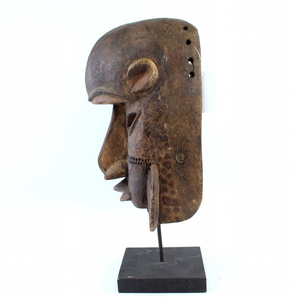 西アフリカ　ドゴン　お面　マスク ドゴンのマスク<アフリカの仮面(木彫り)：アフリカ雑貨アザライ