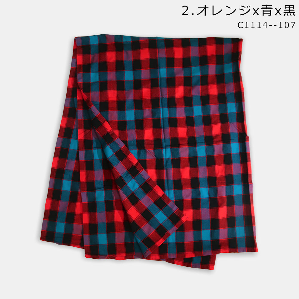 マサイシュカ マサイブランケット 大判 150×200cm チェック柄