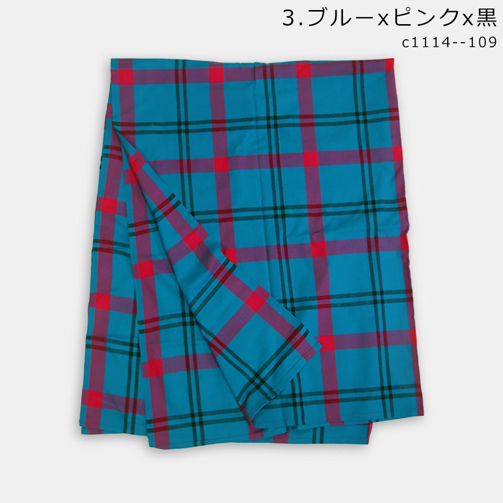 マサイシュカ マサイブランケット 大判 150×200cm チェック柄