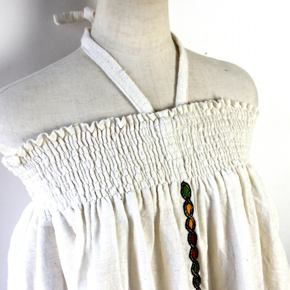 コットン刺繍2WAYスカート7 一点物 01【実店舗在庫品】