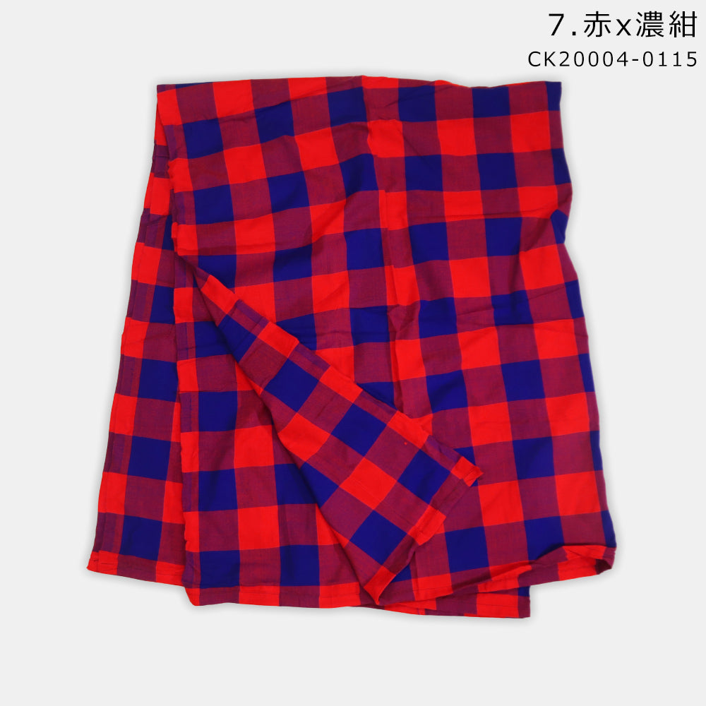 マサイシュカ マサイブランケット 大判 150×200cm チェック柄