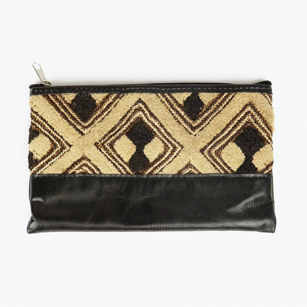 コンゴ共和国 クバ布 泥染め アフリカ コンゴ クバクロス Africa premium Kuba Cloth | Craz