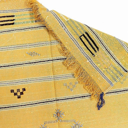 サブラタピ 41　モロッコラグ　モロッカンシルクの刺繍 140x94