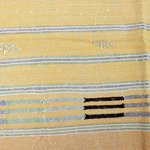 サブラタピ 41　モロッコラグ　モロッカンシルクの刺繍 140x94