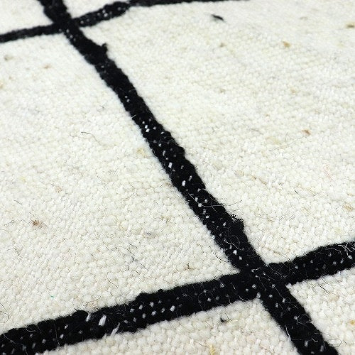 モロッコキリム ワザン モノトーン 102x54 02