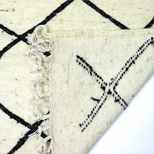 モロッコキリム ワザン モノトーン 102x54 02