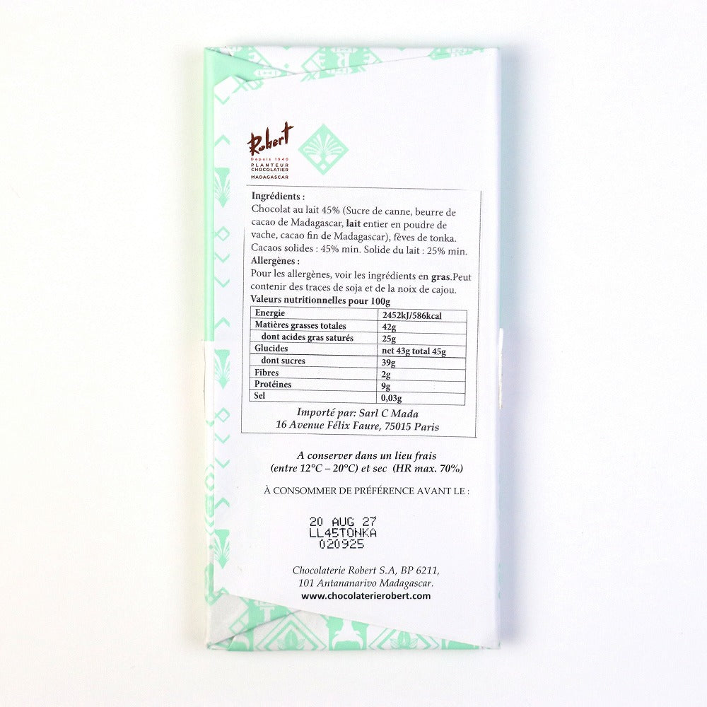 ロベール ミルクチョコレート45%トンカナッツ