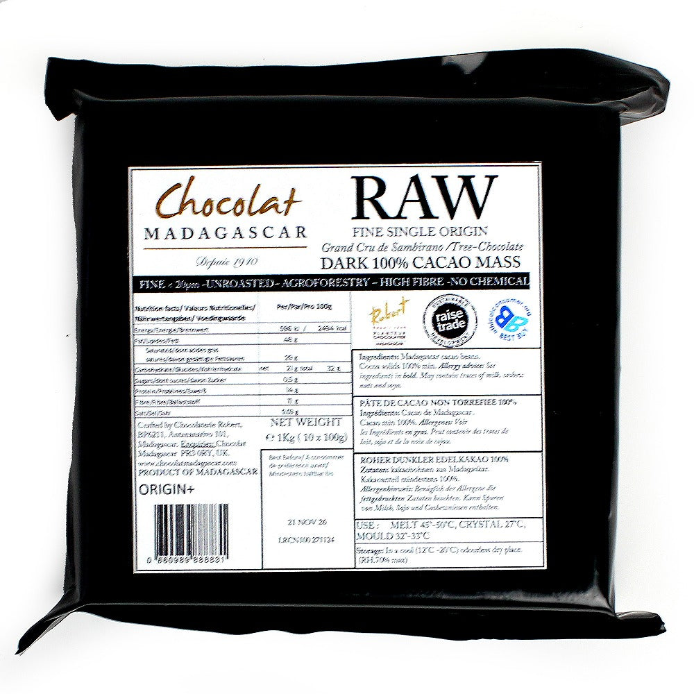 ショコラマダガスカル クーベルチュール RAWダーク100%