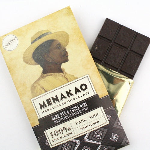 ダークチョコレート100% カカオニブ 75g【メナカオ】