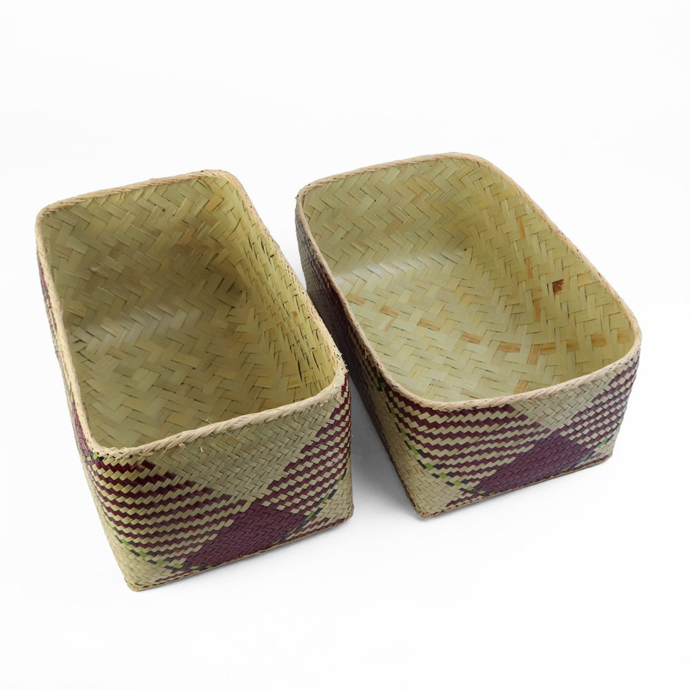 チヒ カラフル長方形箱 蓋付 M 2521