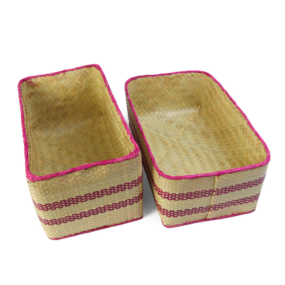 チヒ カラフル長方形箱 蓋付 M 2523