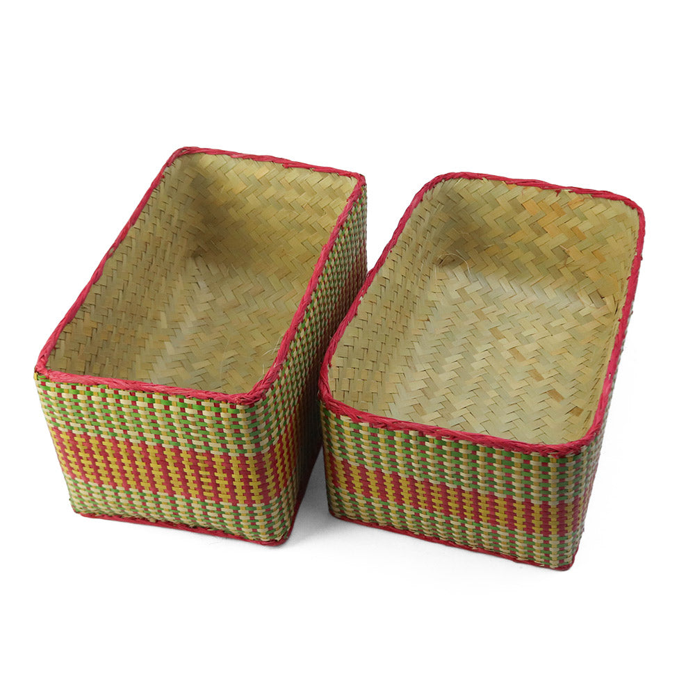 チヒ カラフル長方形箱 蓋付 M 2525