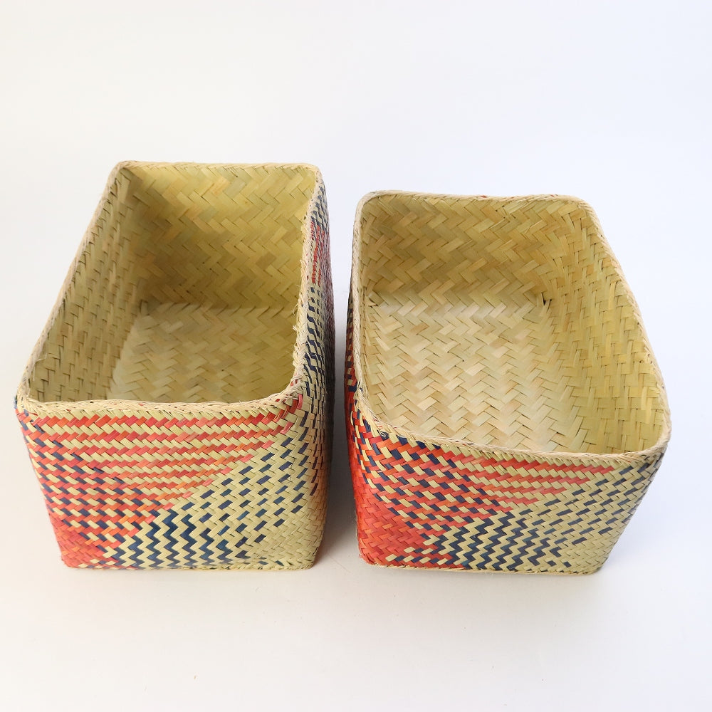 チヒ カラフル長方形箱 蓋付 M 2601