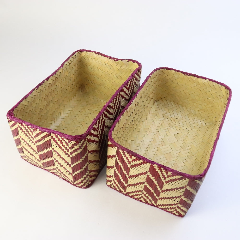 チヒ カラフル長方形箱 蓋付 M 2603