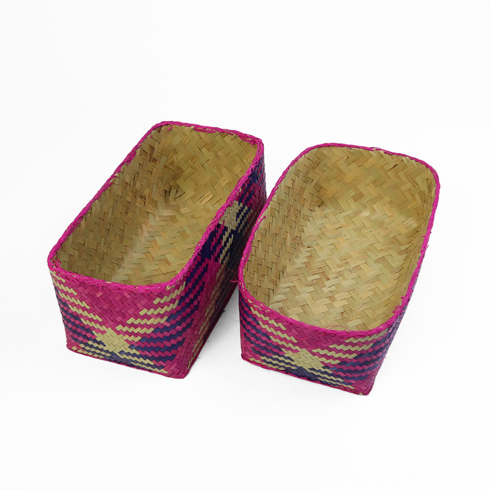 チヒ カラフル長方形箱 蓋付 S 2507