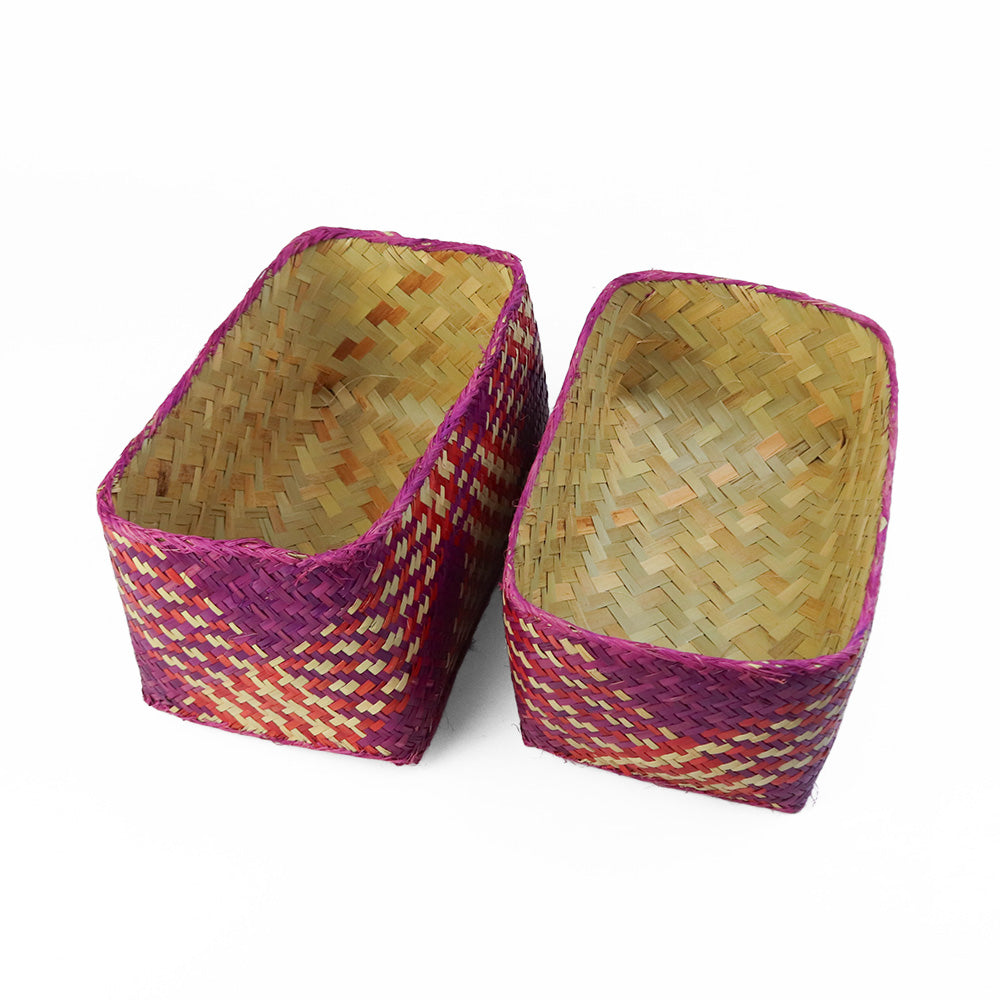 チヒ カラフル長方形箱 蓋付 S 2511