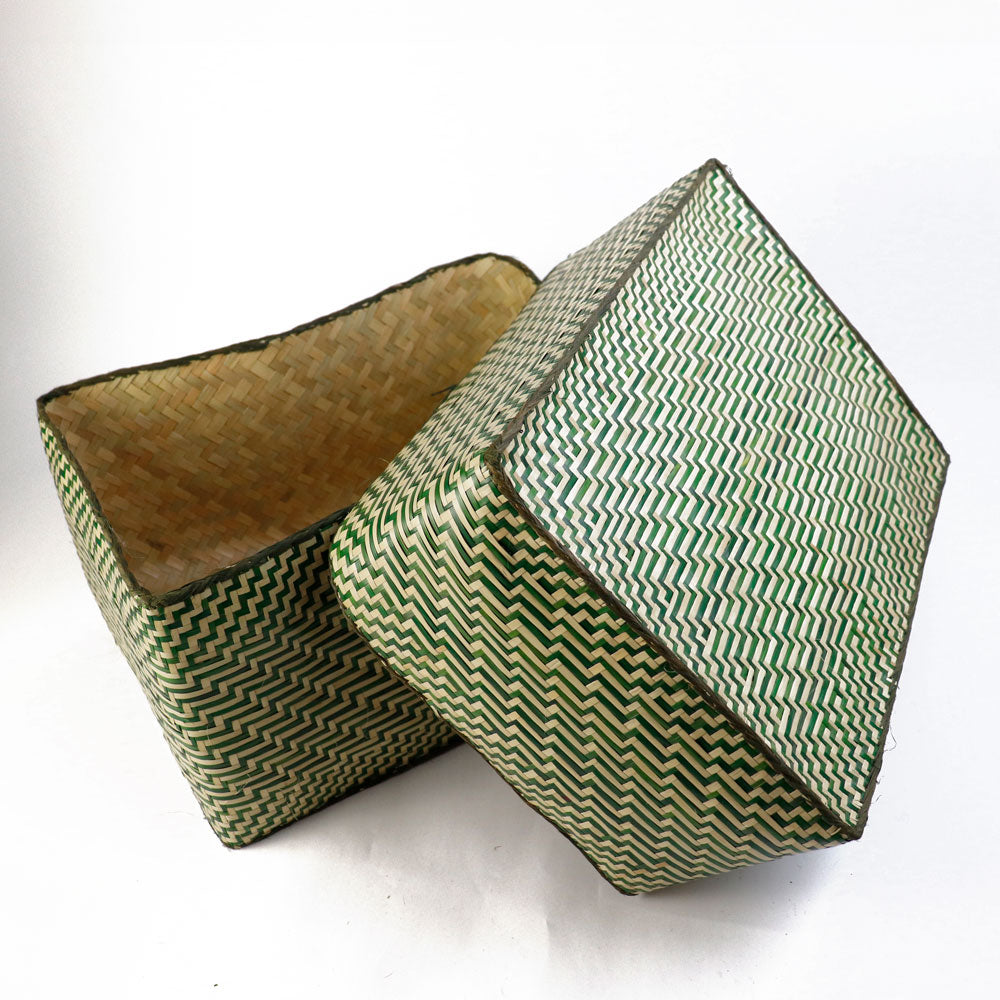 チヒ カラフル長方形箱 蓋付 特大 2601