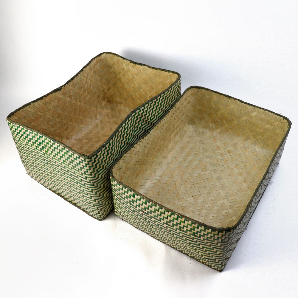 チヒ カラフル長方形箱 蓋付 特大 2601