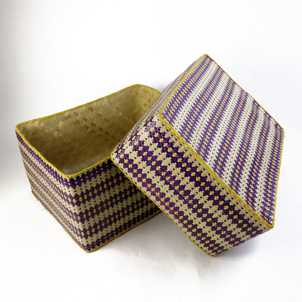 チヒ カラフル長方形箱 蓋付 特大 2603