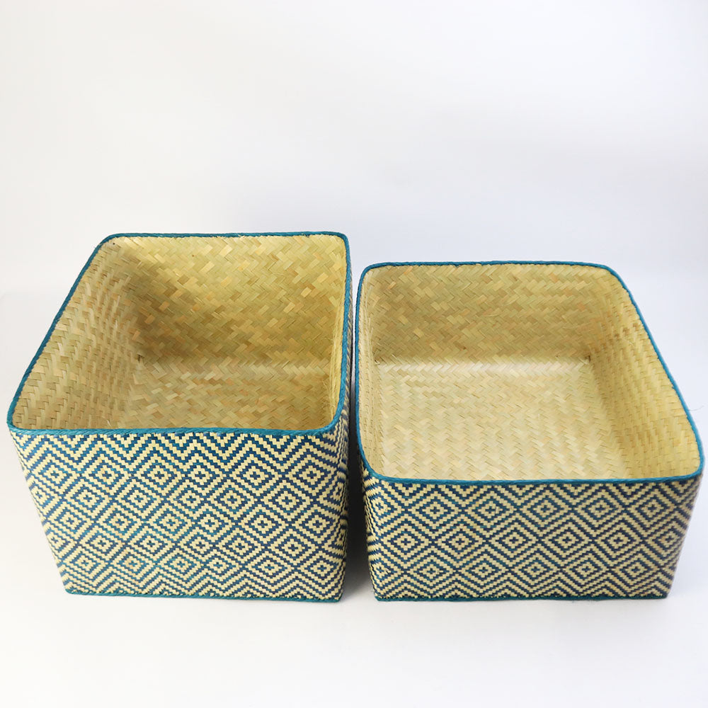 チヒ カラフル長方形箱 蓋付 特大 2613