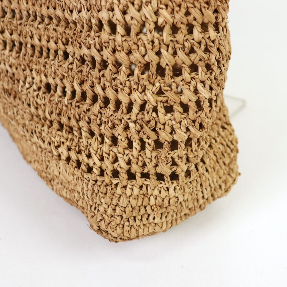 ラフィアかぎ編みバッグ 透かし